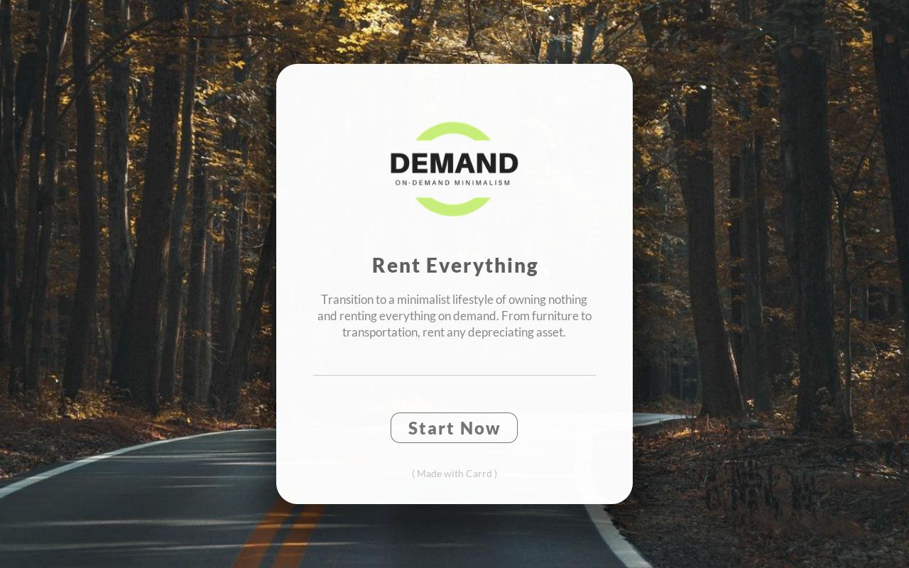 Carrd profile picture for @demand